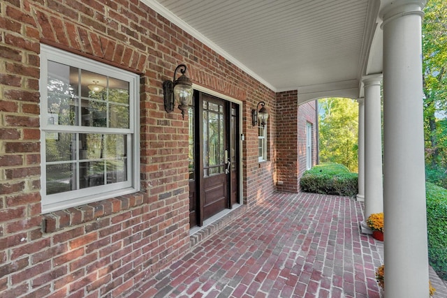 view of patio with covered porch