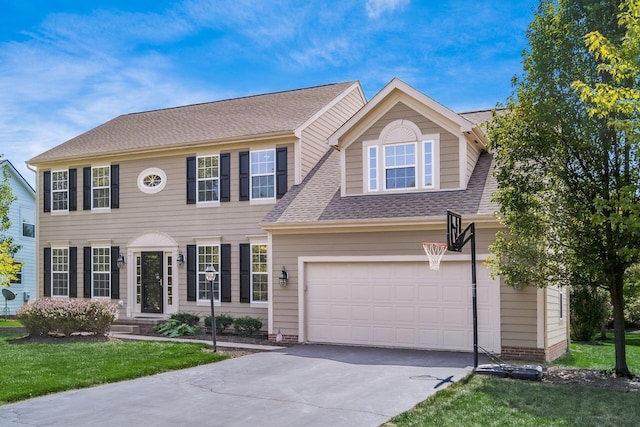 7873 Tullymore Dr, Dublin, OH 43016 - colonial home with a garage and a front lawn
