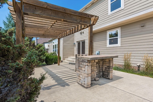 7873 Tullymore Dr, Dublin, OH 43016 - view of patio featuring a pergola