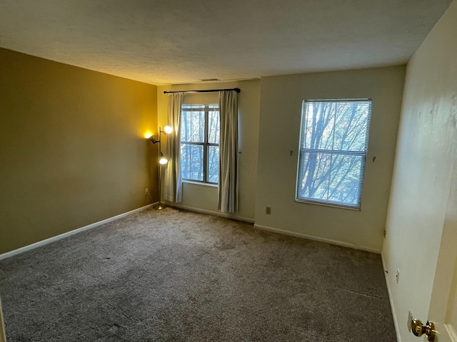 unfurnished room featuring carpet floors