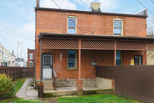 view of rear view of property