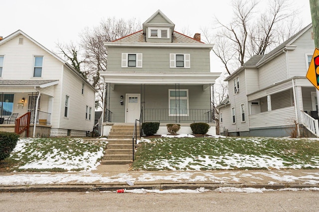 699 Kelton Ave, Columbus, OH 43205 - view of property with a lawn and a porch