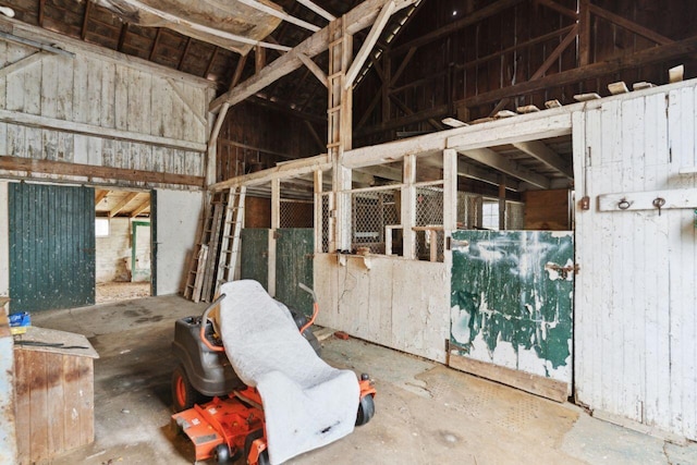 view of horse barn