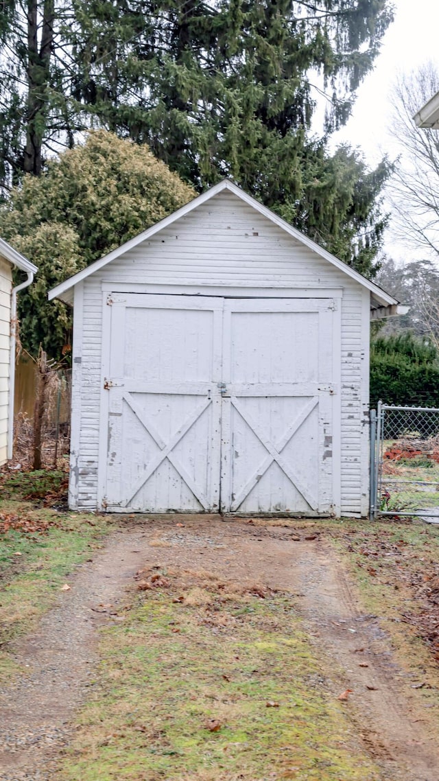 view of outbuilding