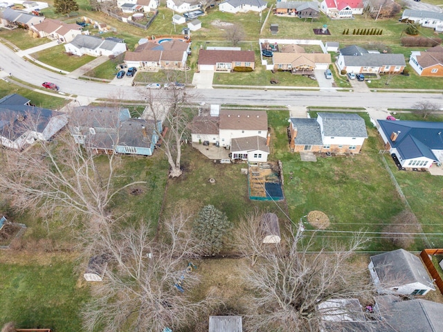 aerial view featuring a residential view