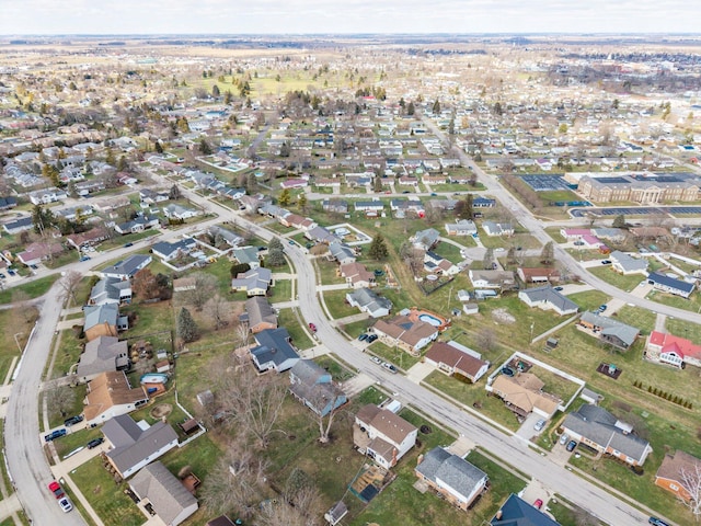 birds eye view of property featuring a residential view