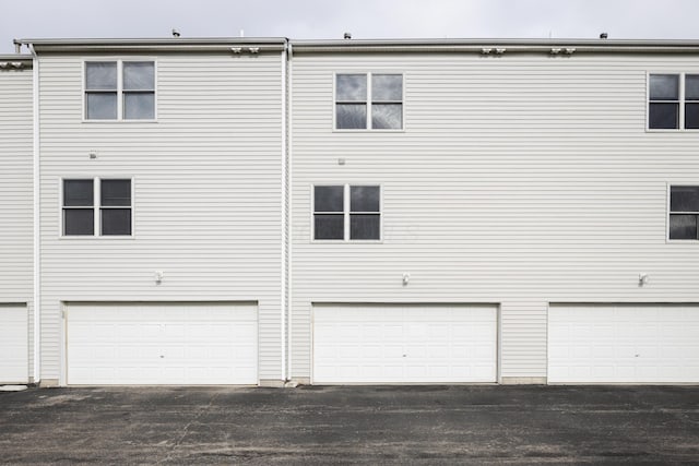 exterior space featuring a garage