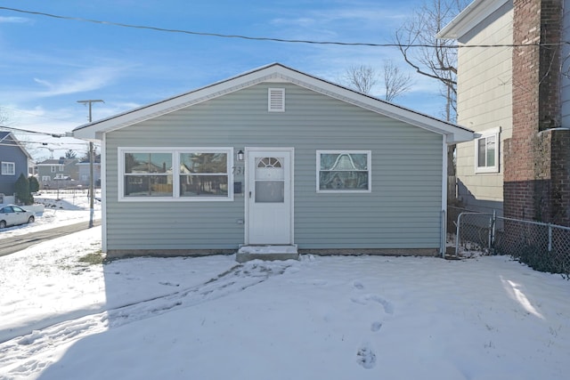 view of bungalow-style home