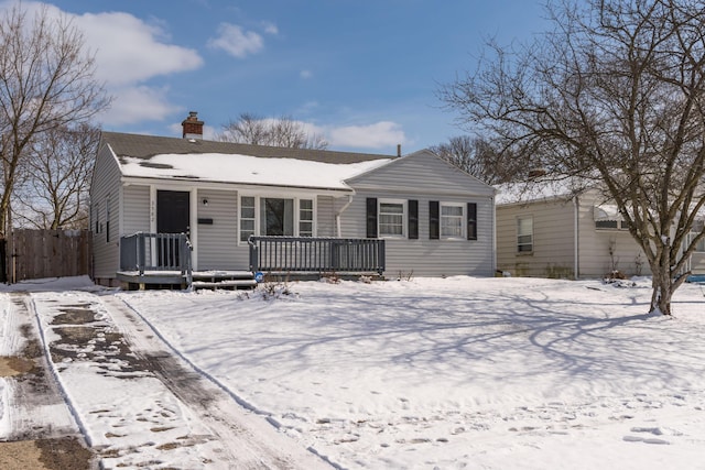 view of front of home