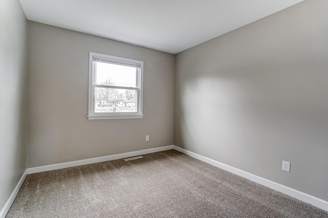 spare room with carpet floors