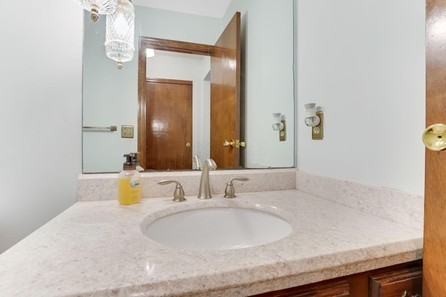 bathroom featuring vanity