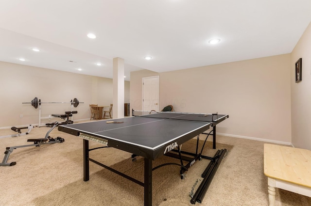 playroom with carpet flooring