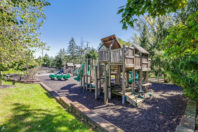 view of jungle gym