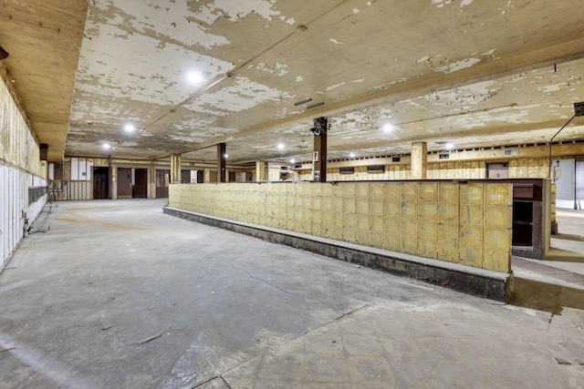 interior space with concrete flooring