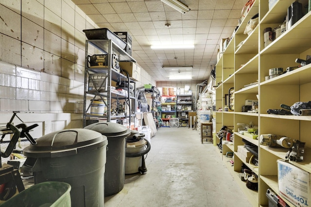 view of storage room