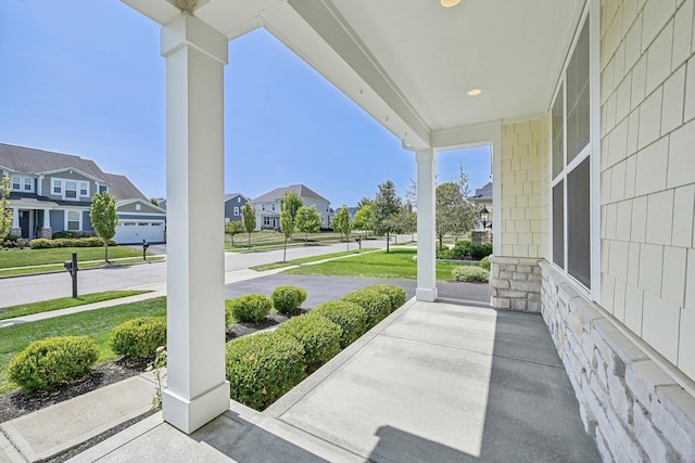 view of patio / terrace with covered porch