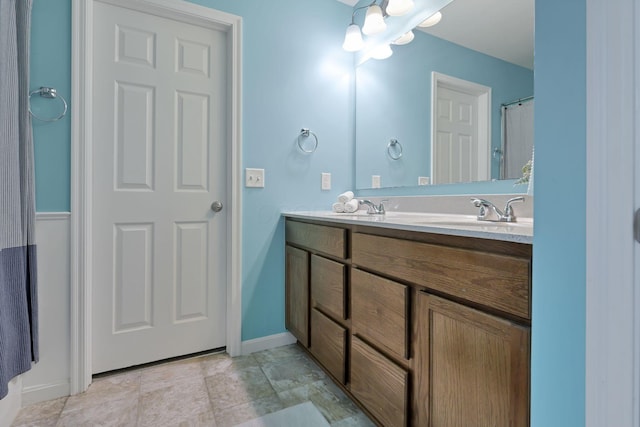 bathroom with vanity