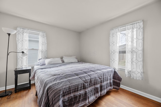 bedroom featuring hardwood / wood-style flooring