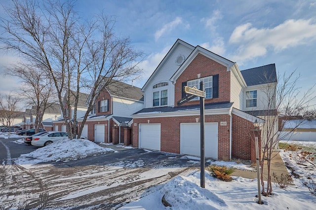 front of property featuring a garage