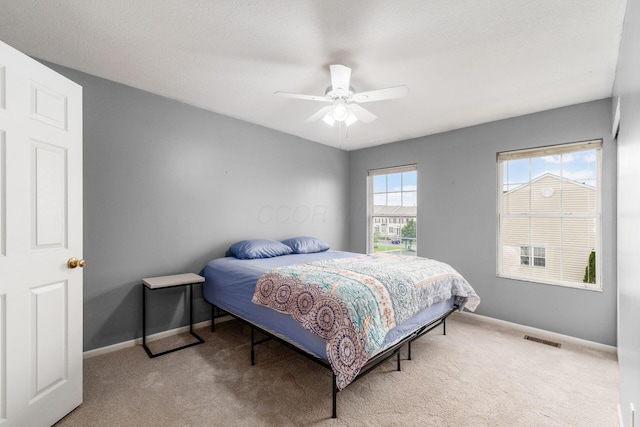 7083 Gallant Fox Dr Unit 4, New Albany, OH 43054 - bedroom featuring carpet, baseboards, and a ceiling fan