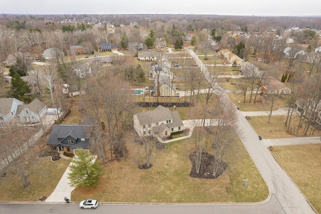 bird's eye view featuring a residential view