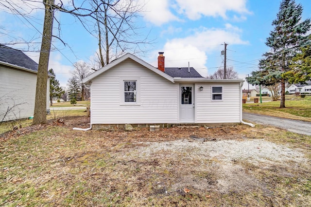 view of rear view of property