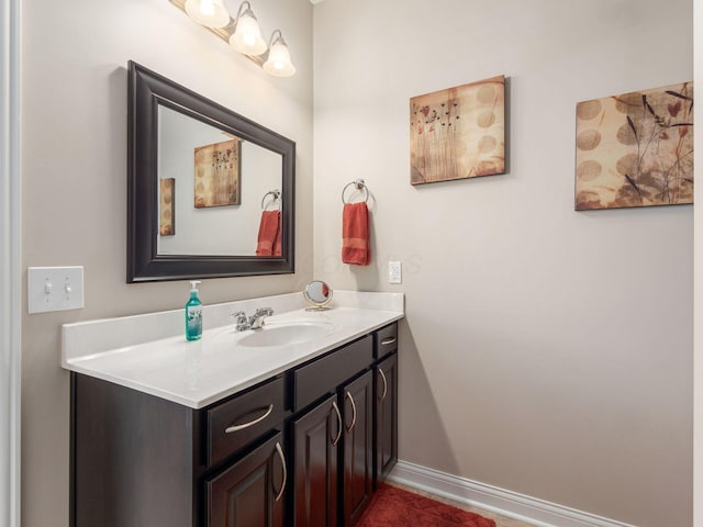 bathroom featuring vanity