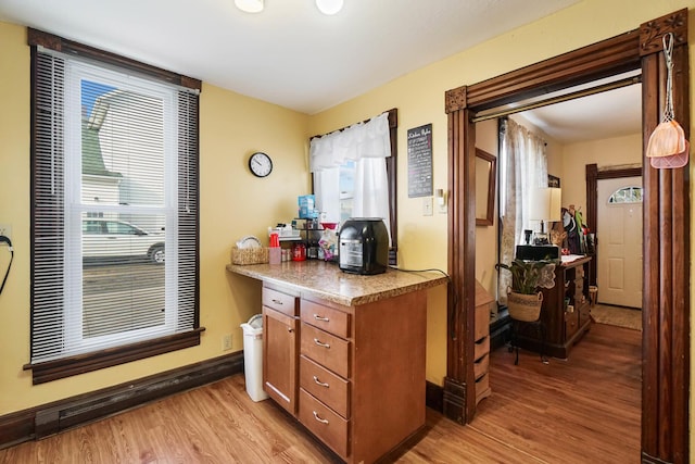 kitchen featuring light hardwood / wood-style floors