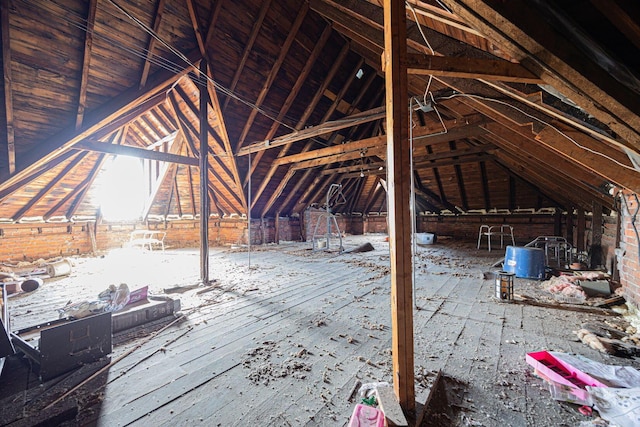 view of attic