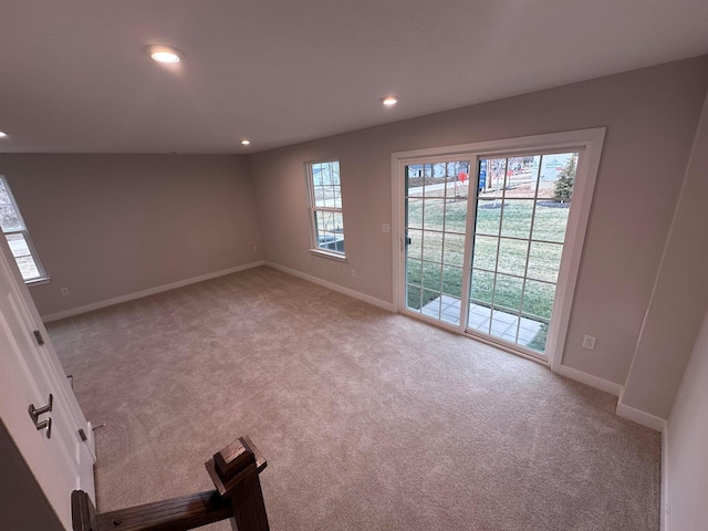 view of carpeted empty room