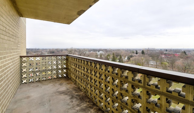 view of balcony