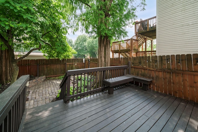 deck with a patio area