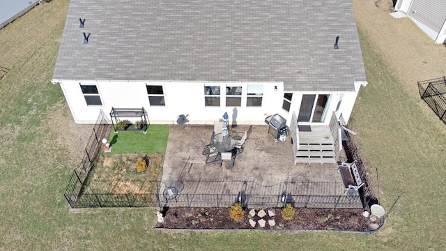 birds eye view of property