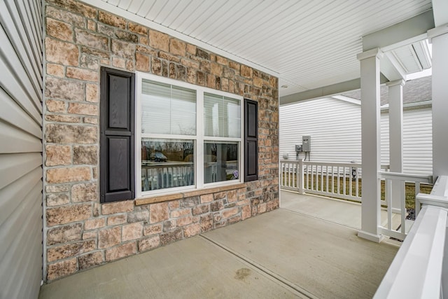 view of patio / terrace featuring a porch