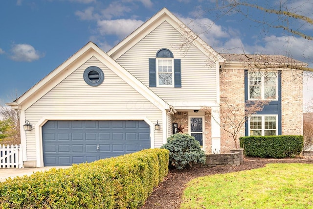 front facade featuring a garage