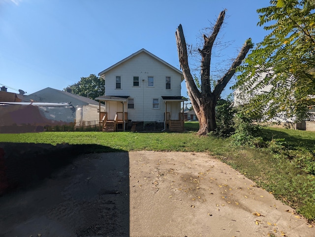 view of rear view of property