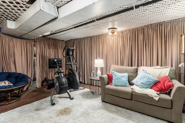 interior space featuring hardwood / wood-style floors