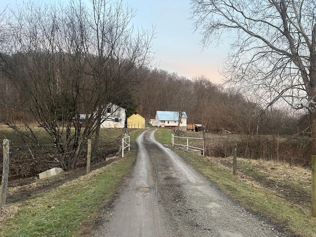 view of road