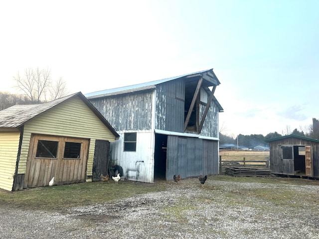 view of outdoor structure