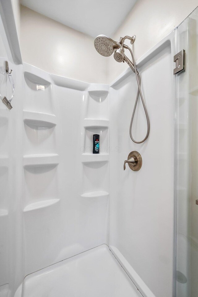 bathroom with walk in shower