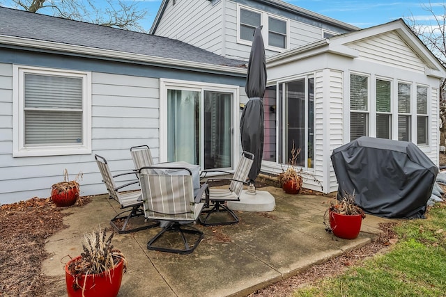 view of patio / terrace with area for grilling