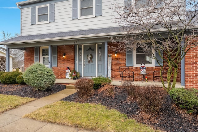 view of front of house with a porch