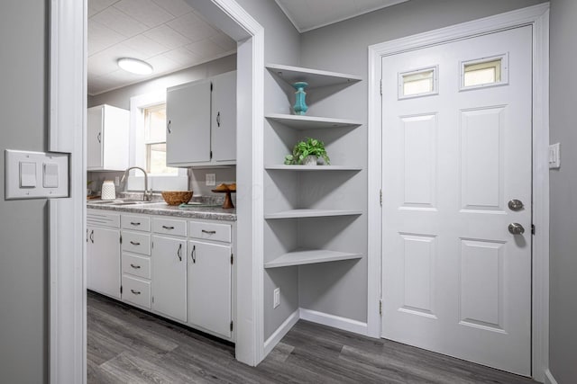 storage area featuring a sink