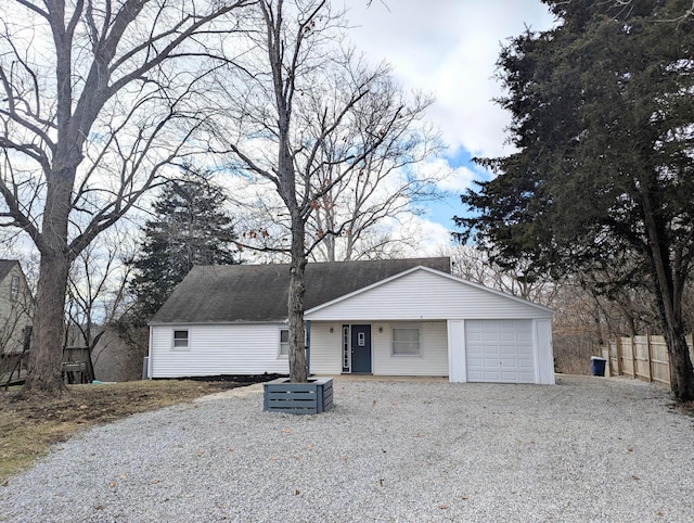 view of ranch-style house