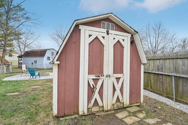 view of outdoor structure