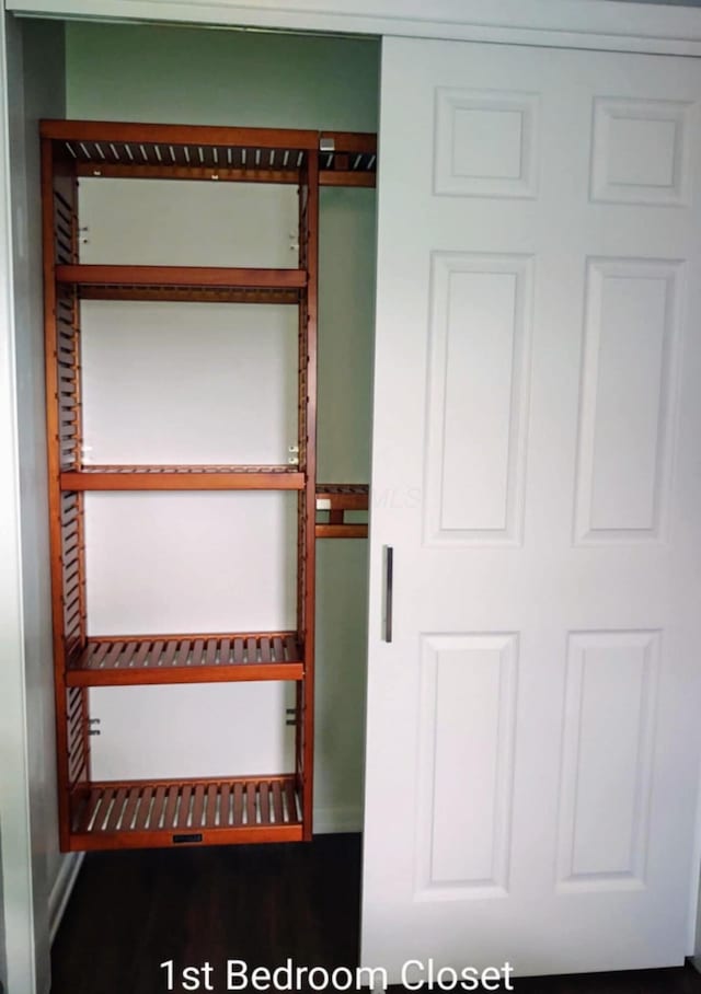 view of closet