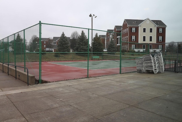 view of tennis court