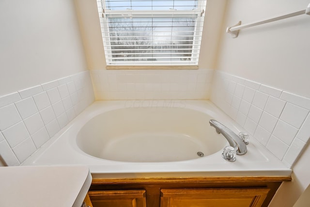 bathroom with a bath