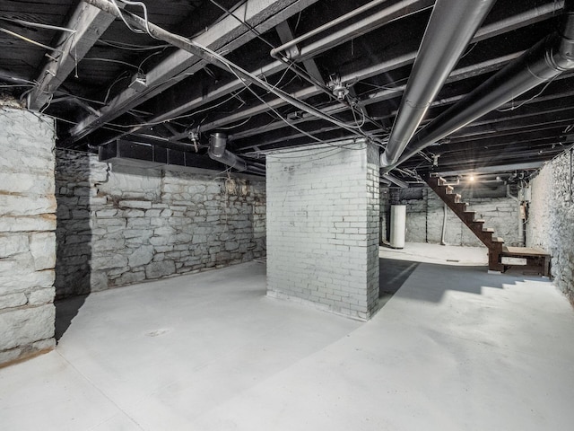 view of basement