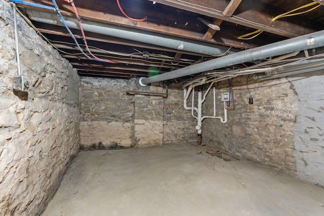 view of basement